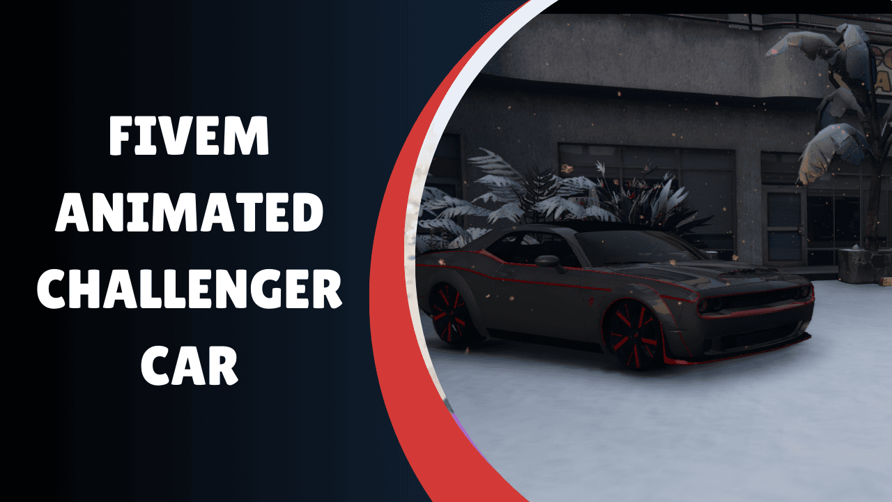 Carro Challenger animado fivem