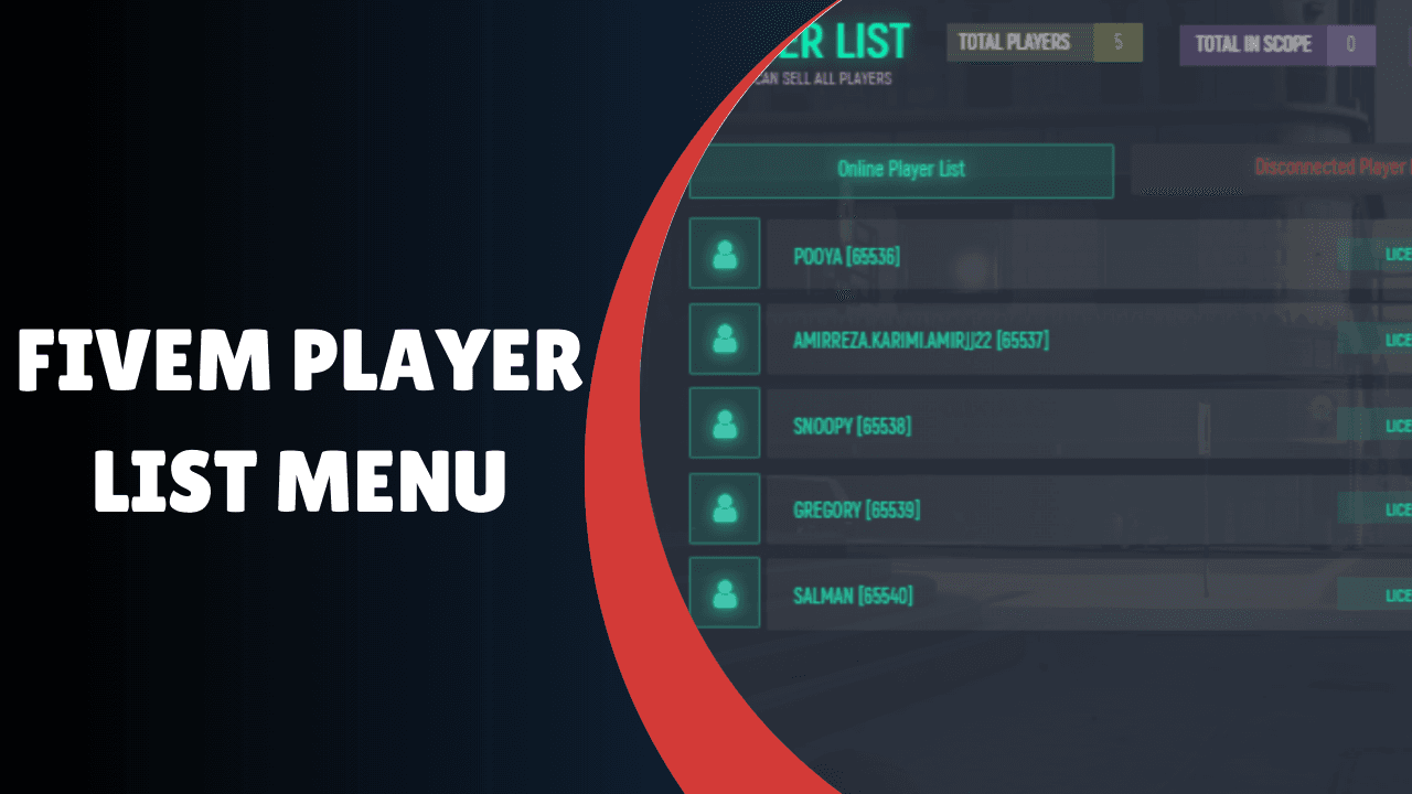 menu da lista de jogadores do fivem