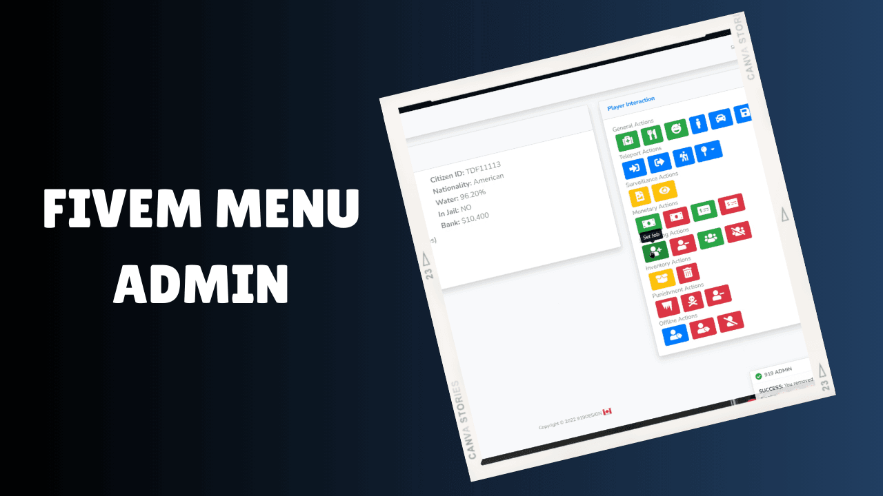 fivem menu administrador