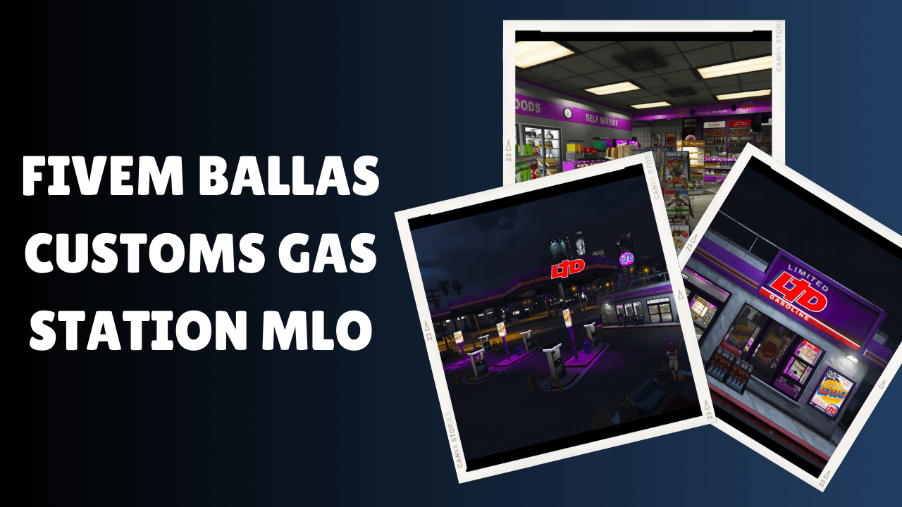 FiveM Ballas Customs Posto de Gasolina MLO