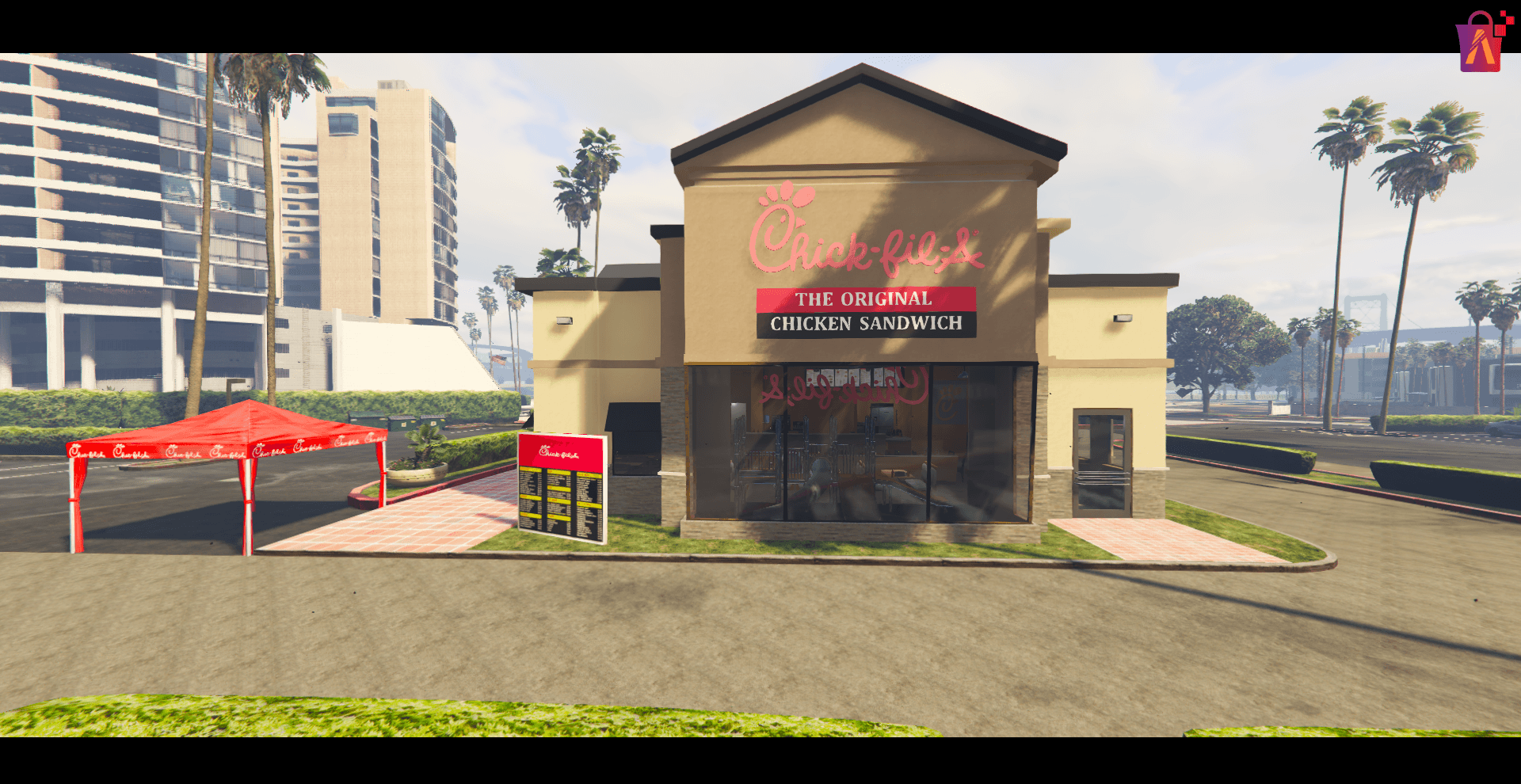 restaurante chick fil a fivem