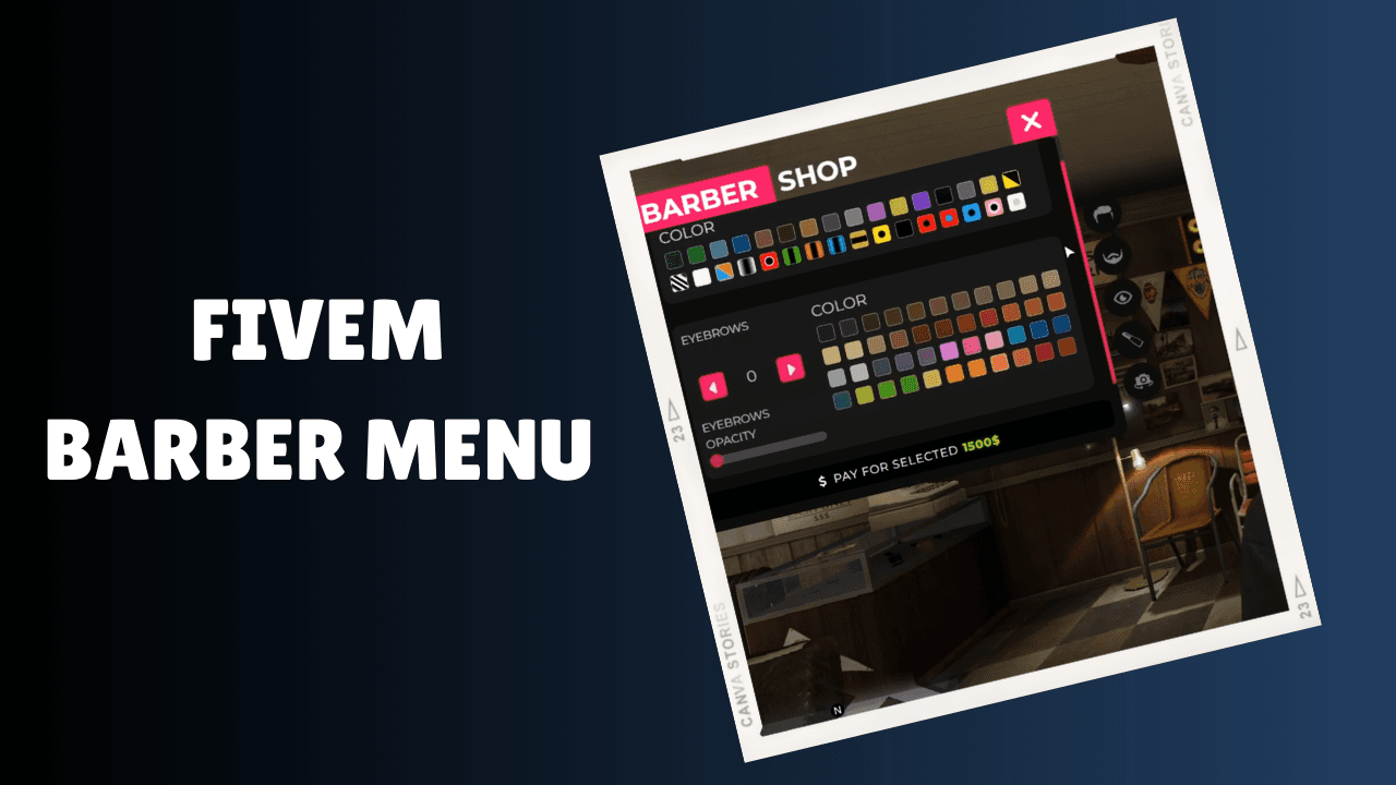 fivem barbeiro menu