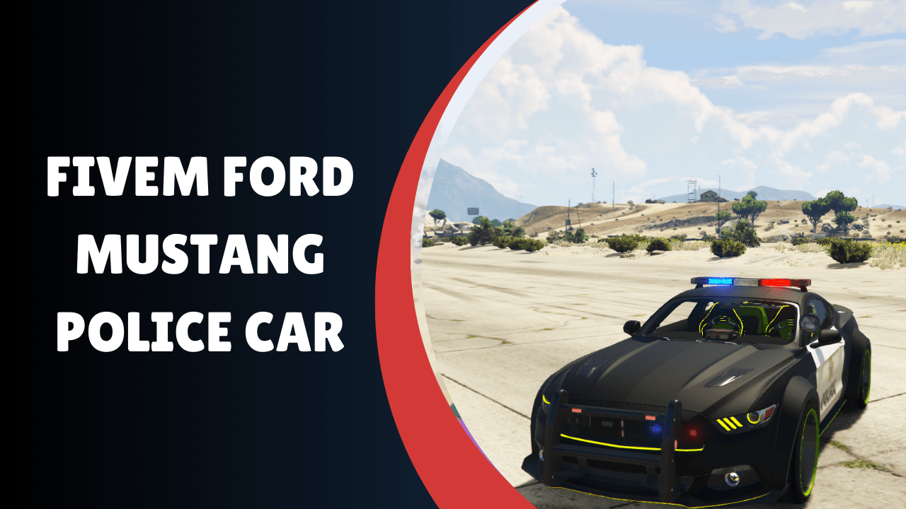 fivem ford mustang carro de polícia