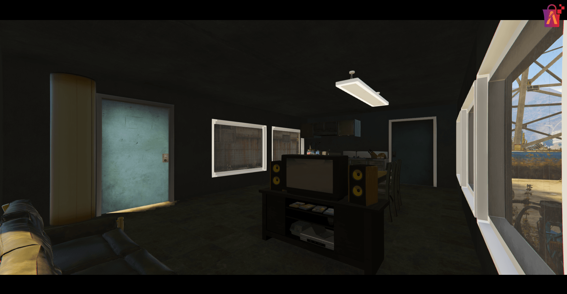 Interior de Sandy Shores do FiveM - Experiência Imersiva